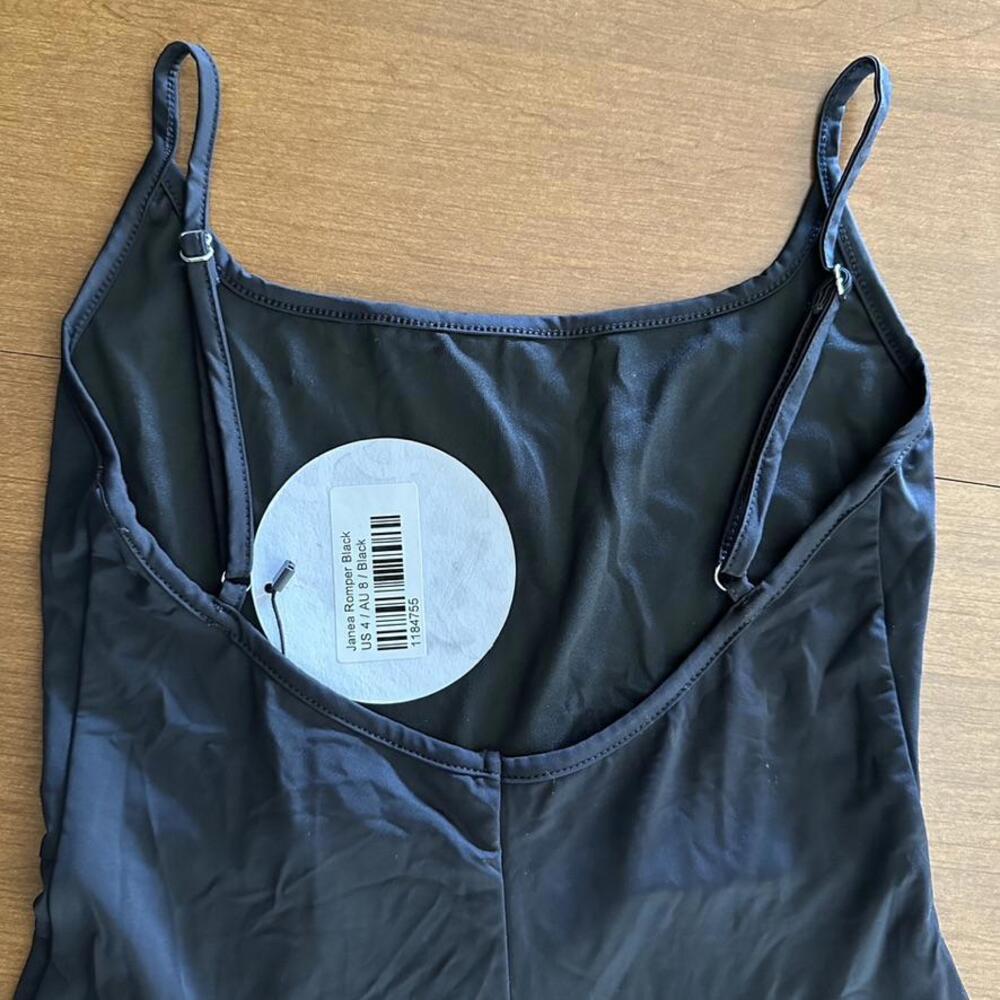 Princess Polly Janea Workout Romper Black - Size US 4/AU 8 (NWT) - Picture 7 of 12